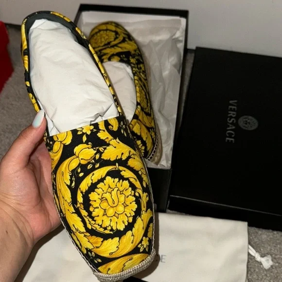 Men’s Versace Espadrilles Shoes size 43.5 and 44 - Picture 2 of 5